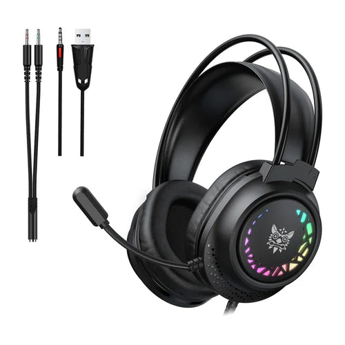 ONIKUMA X92 - Casque gaming RGB 50 mm (noir) (vue 1)