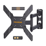 Perlegear PGMFK6 - Support mural TV double bras articulé pour écrans de 26 à 60 pouces