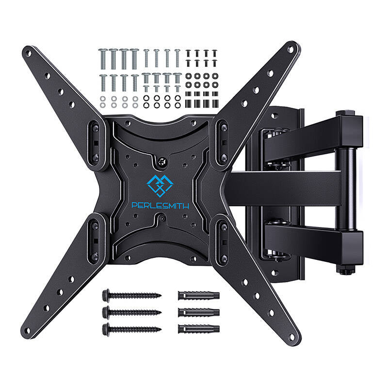 Perlesmith PSMFK1-EU - Support mural TV orientable 26 à 60 pouces, VESA 400 x 400, 25 kg - visuel 1