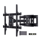 Perlesmith PSPILFK1 - Support mural TV orientable 37 à 85 pouces, VESA 600 x 400, 60 kg