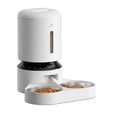 Petlibro Granary PL-AF006-33W 5 L - Distributeur double gamelle blanc : 5 L blanc hublot de niveau
