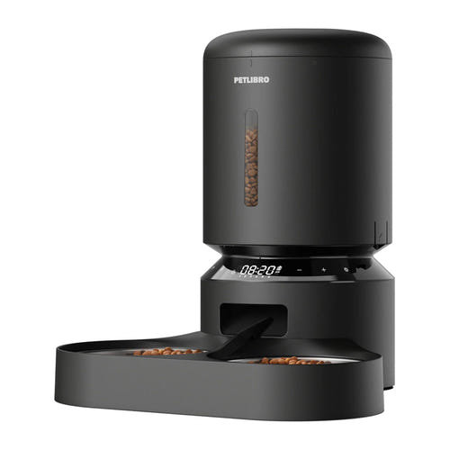 Petlibro Granary PLAF006 5 L - Distributeur double gamelle noir : 5 L noir deux gamelles inox