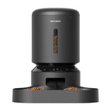 Petlibro Granary - Distributeur de croquettes connecté double gamelle 5 L (noir) : réservoir cinq litres couvercle