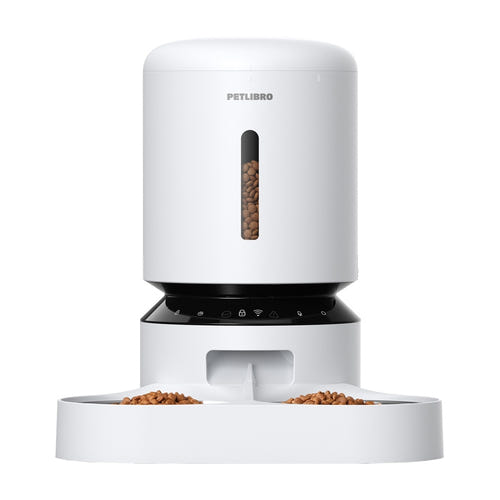 Petlibro Granary PLAF103 - Distributeur de croquettes Wi-Fi 5 L à double gamelle : inox