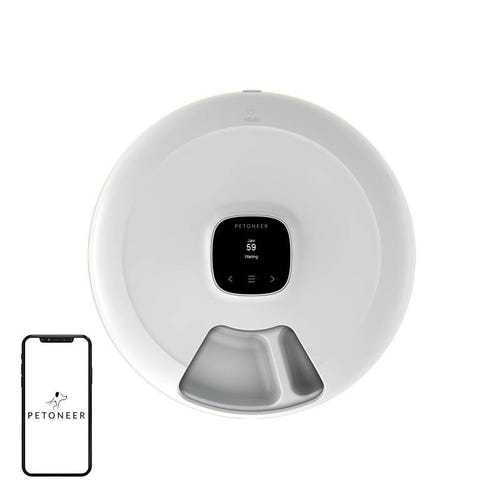 Petoneer NutriSpin - Distributeur de croquettes 6 compartiments connecté : vue ensemble
