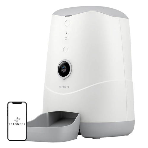Petoneer PF007 Nutri Vision - Distributeur de croquettes 3,7 L avec caméra : face