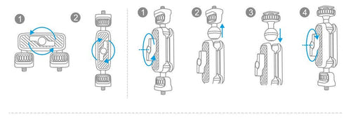 PGYTECH Magic Arm P-CG-009 - Bras articulé 360° pour caméra et stabilisateur : têtes rotatives 360