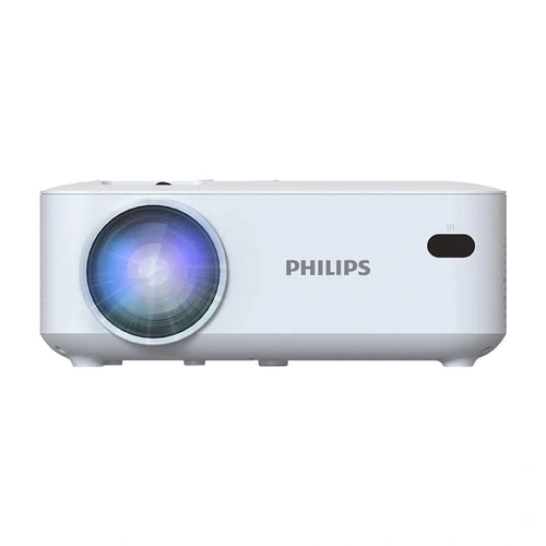 Philips N-100 - Mini vidéoprojecteur LCD 800 x 480, blanc : vue de dessus commandes