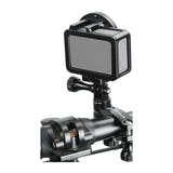 Puluz PU237B - fixation guidon aluminium rotation 360° pour caméra d'action : support guidon aluminium caméra action