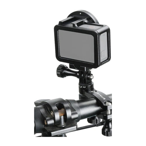 Puluz PU237B - fixation guidon aluminium rotation 360° pour caméra d'action : support guidon aluminium caméra action