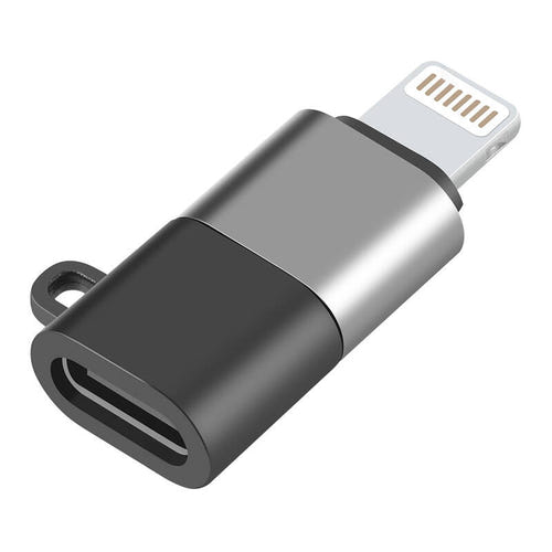 Puluz - Adaptateur OTG PU649B USB-C vers Lightning pour iPhone et iPad : branché iPhone
