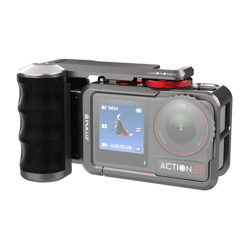 Puluz - Cage en métal PU1058TS avec poignée pour DJI Osmo Action 5 Pro / 4 / 3
