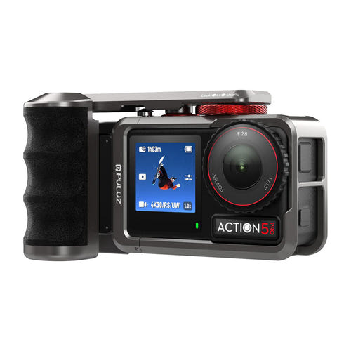 Puluz - Cage en métal PU1058TS avec poignée pour DJI Osmo Action 5 Pro / 4 / 3 : détente levier