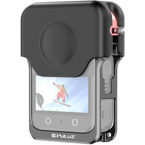 Puluz - Cage de protection PU781B pour DJI Osmo 360 (noir) : cache silicone objectifs