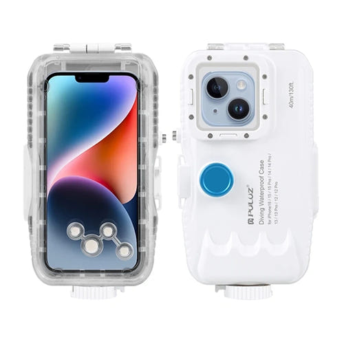 Puluz PU9115W - caisson étanche pour iPhone jusqu'à 40 m : blanc
