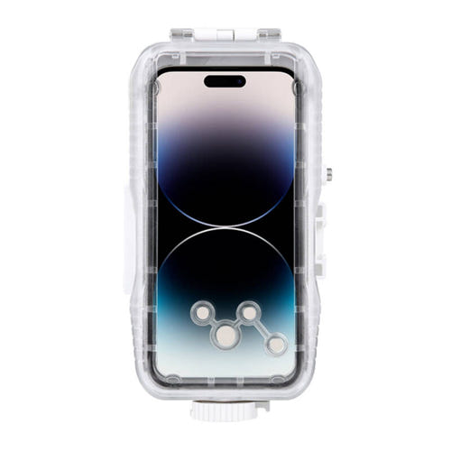 Puluz - Caisson étanche 40 m PU9116W pour iPhone (blanc) : façade verre commandes