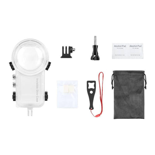 Puluz - Caisson étanche de plongée PU977T pour Insta360 X4 (50 m) : accessoires fournis