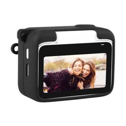 Puluz - Coque de protection PU866B avec cache-objectif pour Insta360 GO 3 (noir) : profil écran