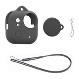 Puluz - Coque silicone et cache-objectif PU786B pour Insta360 GO Ultra : cordon