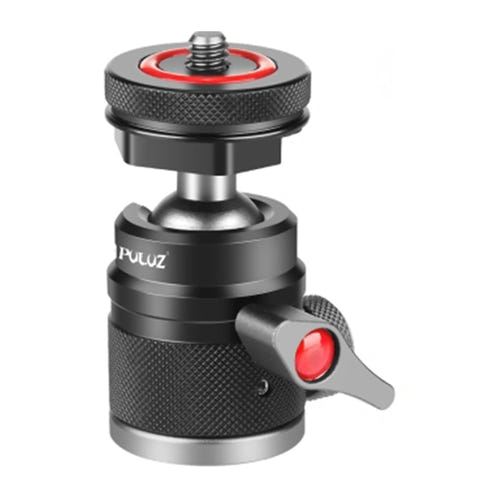 Puluz Rotule Aluminium - Fixation Cold Shoe amovible : noir
