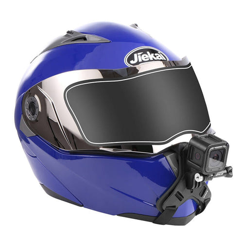 Puluz - Fixation mentonnière de casque PU579B pour caméra sport : éléments fournis