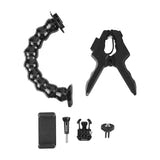 Puluz - Fixation à pince réglable PU740B pour caméra sport et smartphone : bras flexible