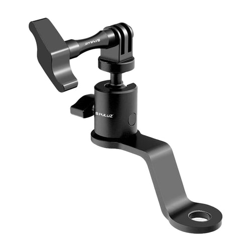 Puluz - Fixation de rétroviseur moto en aluminium PU1056B pour caméra sport (noir)