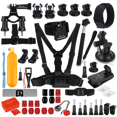 Puluz - Kit 53 accessoires PKT16 pour caméras sport (GoPro, DJI, Insta360)