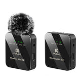 Puluz - Micro-cravate sans fil 1 TX + 1 RX (jack 3,5 mm, Bluetooth) : kit micro 1tx 1rx