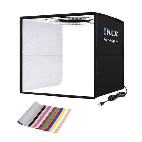Puluz - Mini studio photo LED PU5025B avec 6 fonds double face (12 couleurs) (vue 1)