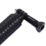 Puluz - Perche à selfie PU150 pour caméra sport DJI, GoPro, Insta360 (noir) : vis fixation détail