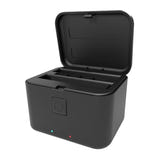 Puluz Boîtier de charge Insta360 X5 - étui de protection noir : vue fermée