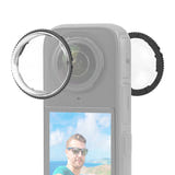 Puluz - Protection d'objectif en polycarbonate PU989T pour Insta360 X4 : paire lingette
