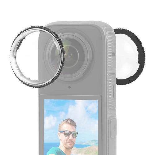 Puluz - Protection d'objectif en polycarbonate PU989T pour Insta360 X4 : paire lingette