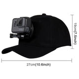 Puluz PU195 - Casquette avec fixation pour caméra sportive DJI, GoPro et Insta360, noire - visuel 4