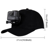 Puluz PU195 - Casquette avec fixation pour caméra sportive DJI, GoPro et Insta360, noire - visuel 4