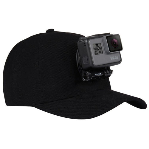 Puluz PU195 - Casquette avec fixation pour caméra sportive DJI, GoPro et Insta360, noire - visuel 1