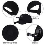 Puluz PU195 - Casquette avec fixation pour caméra sportive DJI, GoPro et Insta360, noire - visuel 8