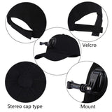 Puluz PU195 - Casquette avec fixation pour caméra sportive DJI, GoPro et Insta360, noire - visuel 8