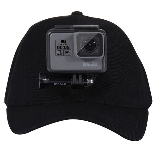 Puluz PU195 - Casquette avec fixation pour caméra sportive DJI, GoPro et Insta360, noire - visuel 2