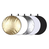 Puluz - Réflecteur photo pliable 5-en-1 PU5111 avec étui (60 cm) : faces couleurs