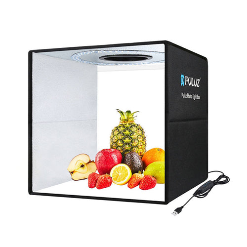 Puluz - Studio photo LED PU5041B 40 cm avec 6 fonds double face (12 couleurs)