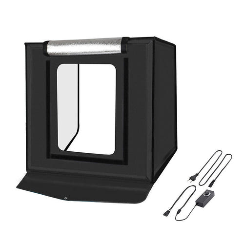 Puluz - Studio photo LED PU5060EU 60 cm 3380 lumens avec 3 fonds (tente sans ombre)