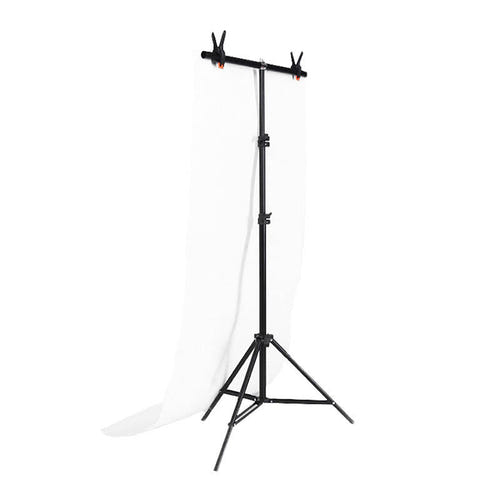 Puluz - Support de fond de studio DCA0976 70 × 200 cm avec 2 fonds (blanc, noir) : photo produit