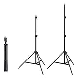Puluz - Support de fond de studio PKT5204 2 × 2 m avec 3 fonds en tissu (vert, rouge, bleu) : structure métal détail