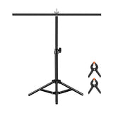 Puluz - Support de fond de table PU3054B 67 × 65 cm (noir) : pinces fond détail