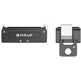 Puluz - Support magnétique en métal PU743B pour DJI Osmo Action et Osmo 360 (noir) : interface GoPro dessous