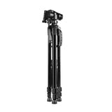 Puluz - Trépied aluminium PU3096B avec rotule 3D 360° et support smartphone (noir) : téléphone inclus