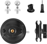 Puluz - Fixation ventouse Magic Arm PU5699B avec filetage 1/4 pouce (noir) : double rotule détail