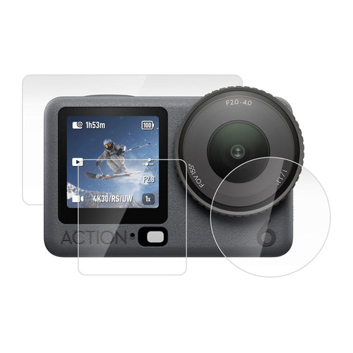 Puluz - Kit de verres trempés PU1067T pour DJI Osmo Action 6 (3 pièces)